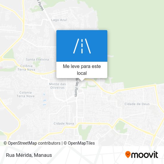 Rua Mérida mapa