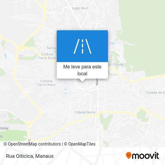 Rua Oiticica mapa