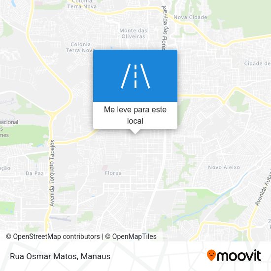 Rua Osmar Matos mapa