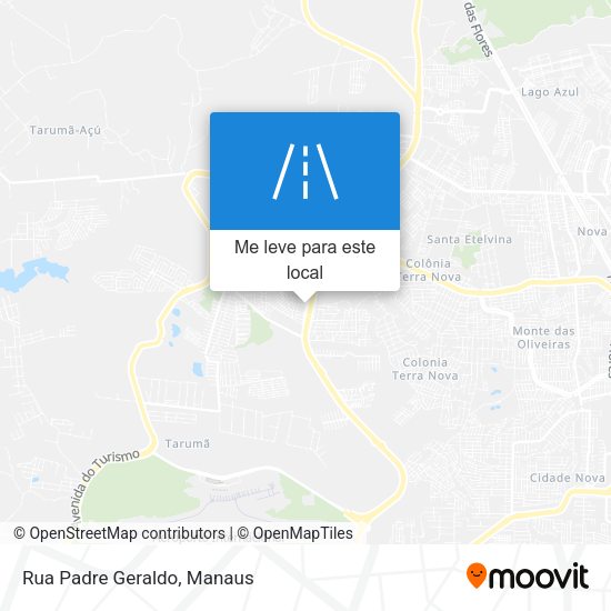 Rua Padre Geraldo mapa