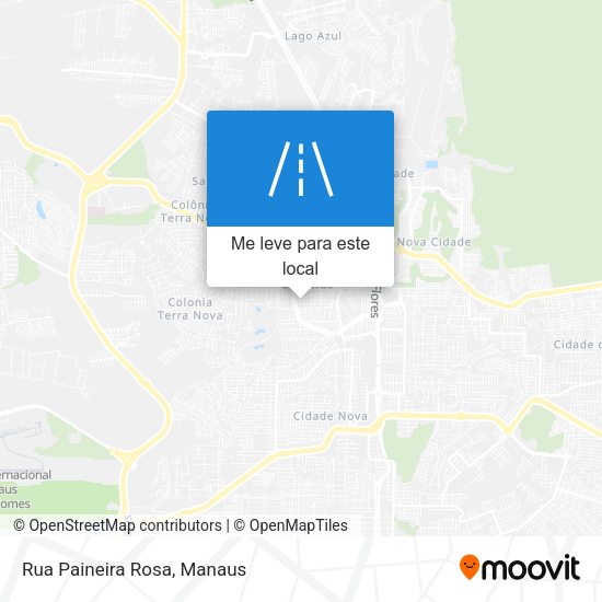 Rua Paineira Rosa mapa