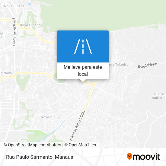 Rua Paulo Sarmento mapa