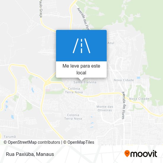 Rua Paxiúba mapa