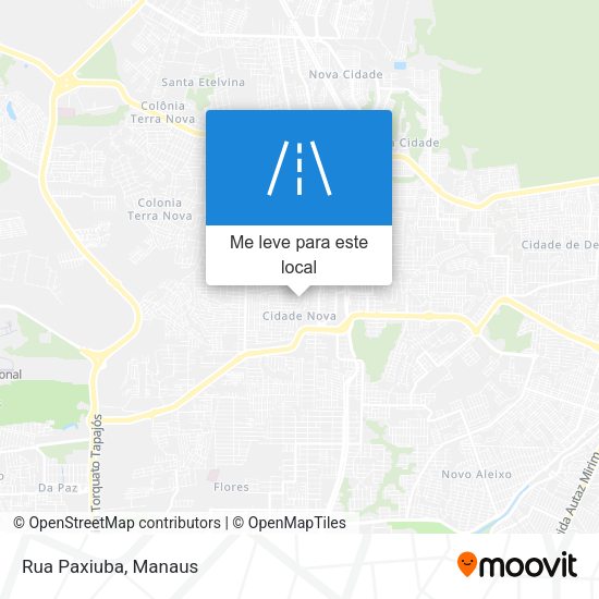 Rua Paxiuba mapa