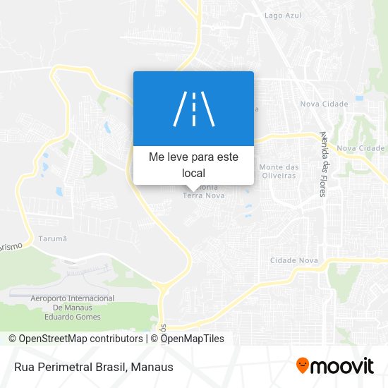 Rua Perimetral Brasil mapa