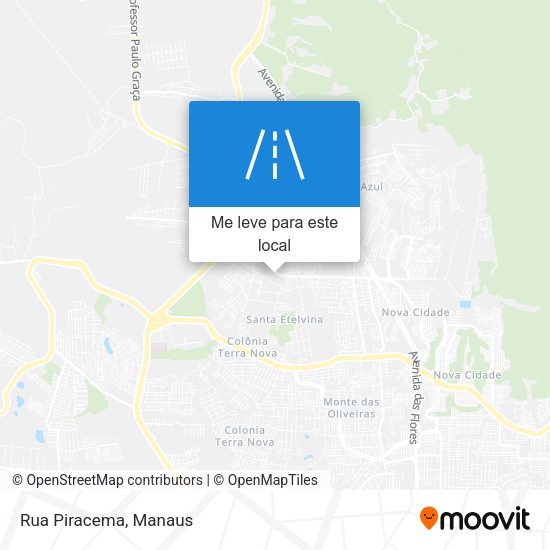 Rua Piracema mapa