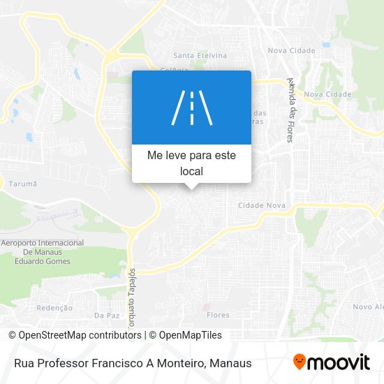 Rua Professor Francisco A Monteiro mapa