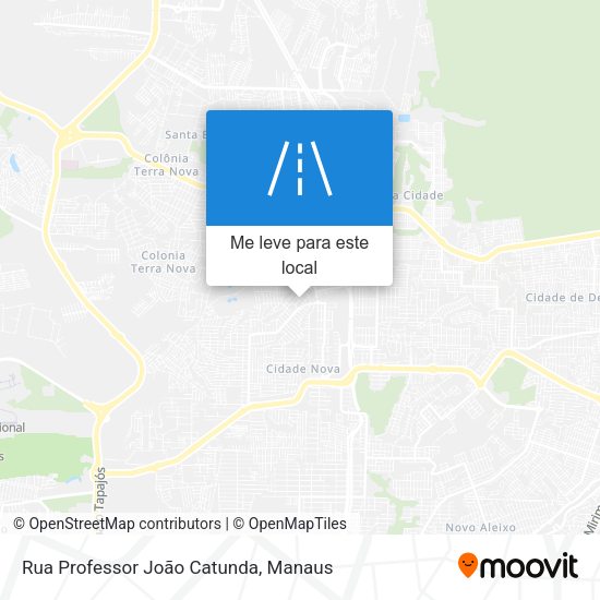 Rua Professor João Catunda mapa