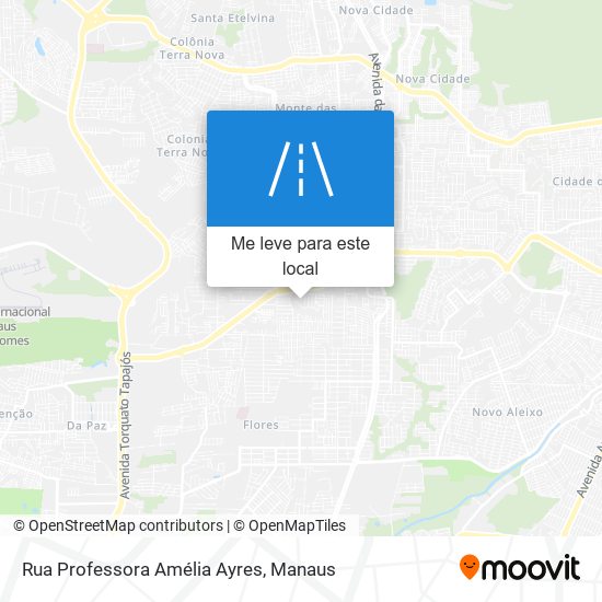 Rua Professora Amélia Ayres mapa