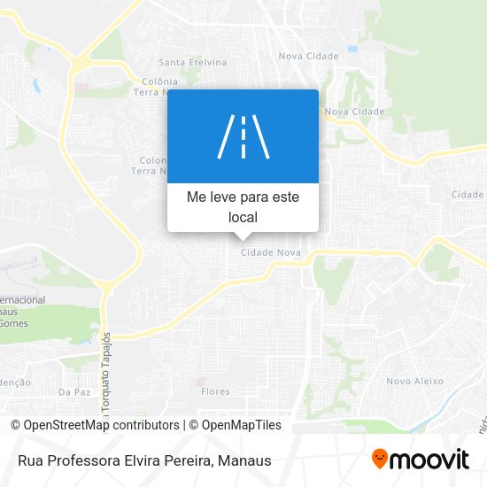 Rua Professora Elvira Pereira mapa
