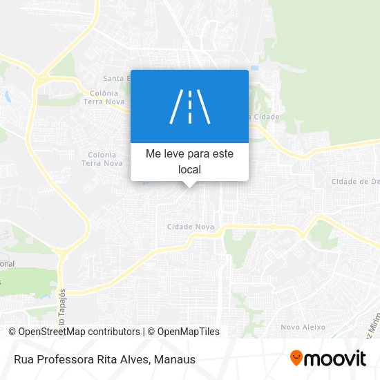 Rua Professora Rita Alves mapa