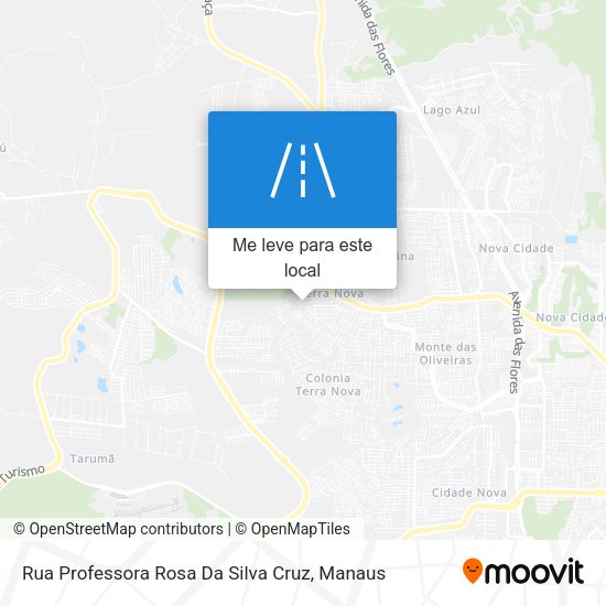 Rua Professora Rosa Da Silva Cruz mapa