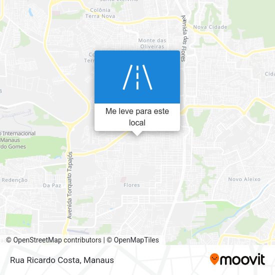 Rua Ricardo Costa mapa