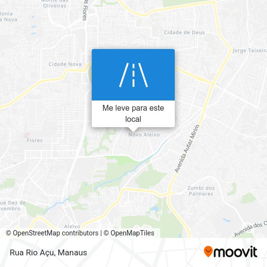 Rua Rio Açu mapa