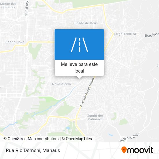 Rua Rio Demeni mapa