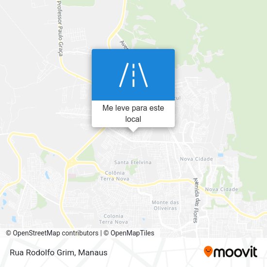 Rua Rodolfo Grim mapa