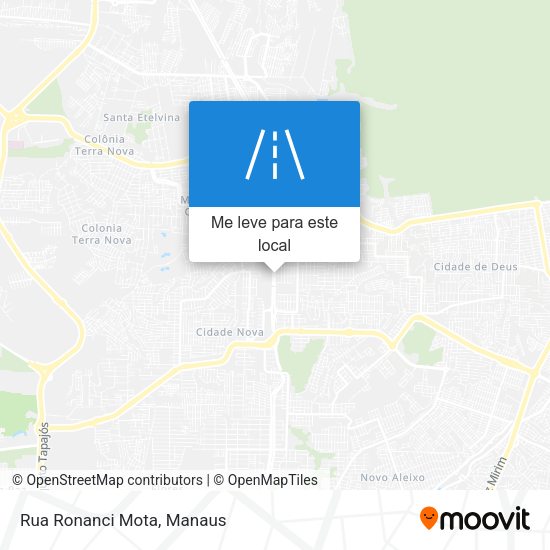 Rua Ronanci Mota mapa