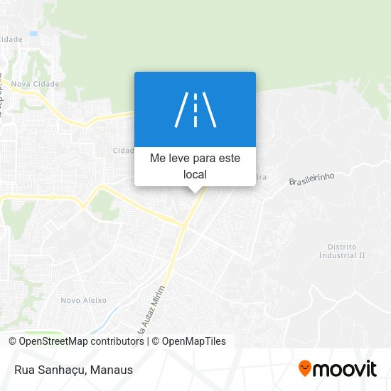 Rua Sanhaçu mapa