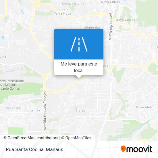 Rua Santa Cecília mapa