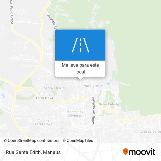 Rua Santa Edith mapa
