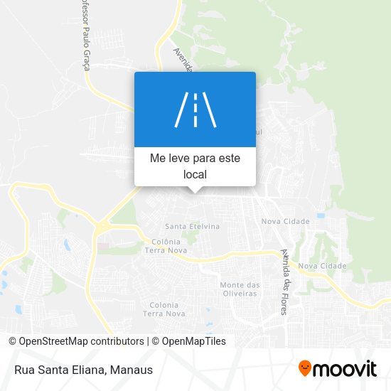 Rua Santa Eliana mapa