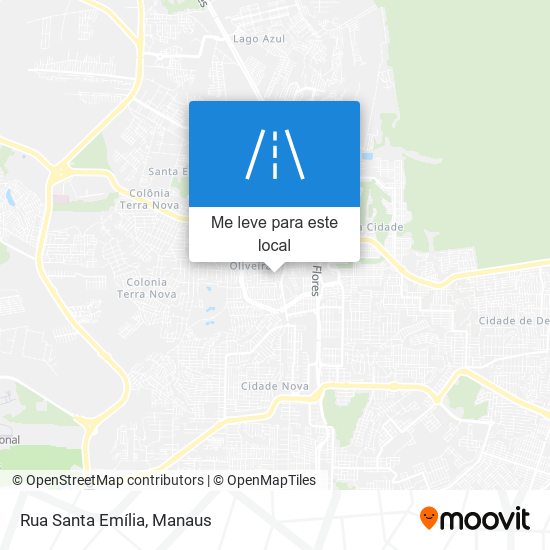 Rua Santa Emília mapa