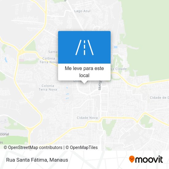 Rua Santa Fátima mapa