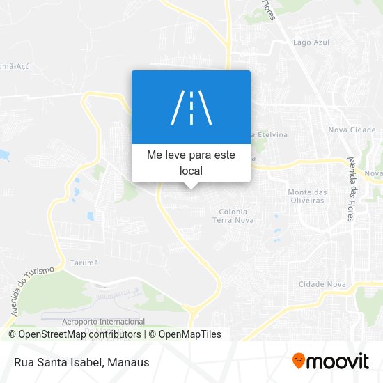 Rua Santa Isabel mapa