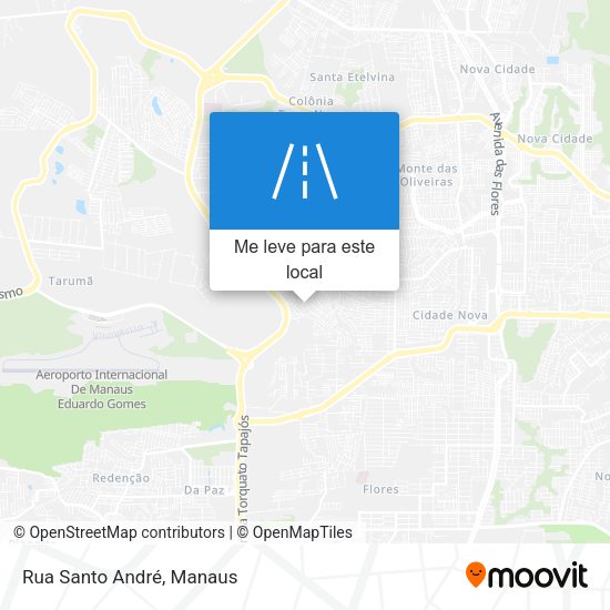 Rua Santo André mapa