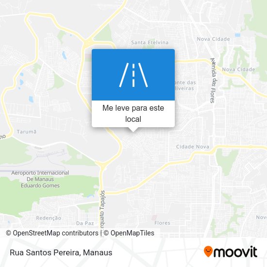 Rua Santos Pereira mapa