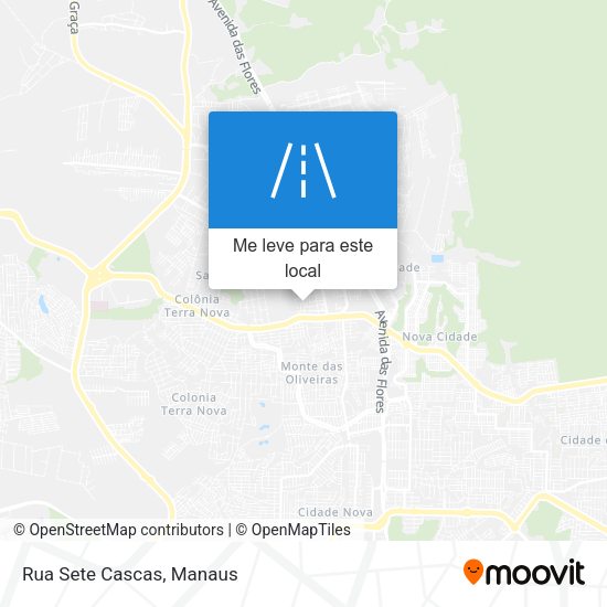 Rua Sete Cascas mapa