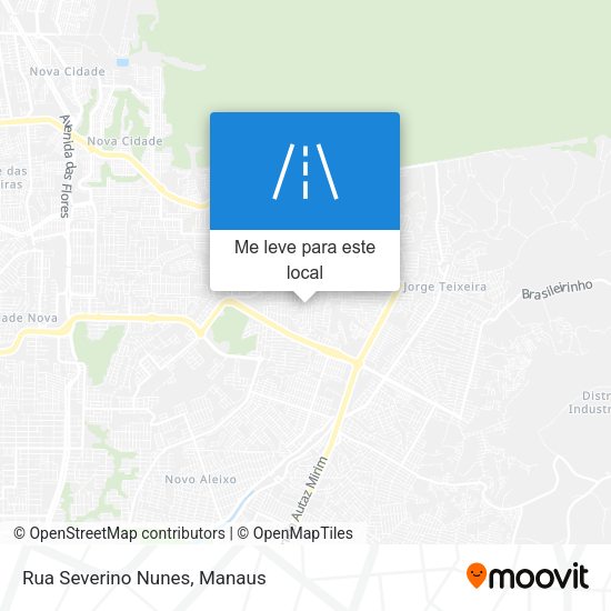 Rua Severino Nunes mapa
