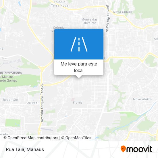Rua Taiá mapa