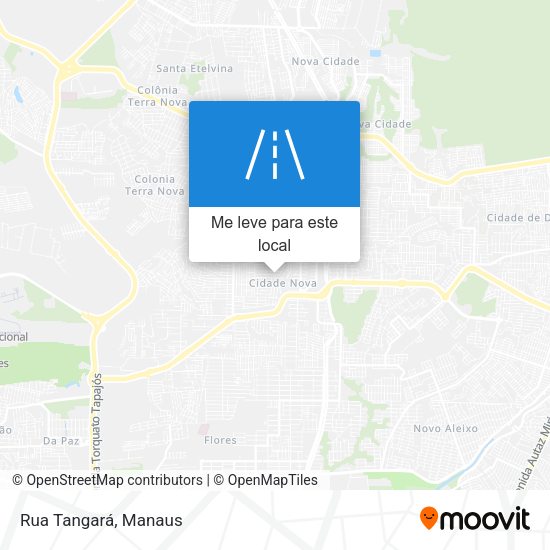 Rua Tangará mapa
