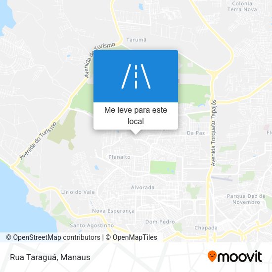 Rua Taraguá mapa