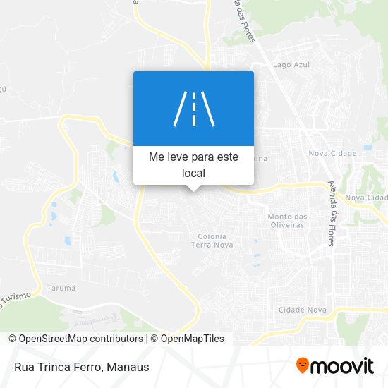 Rua Trinca Ferro mapa