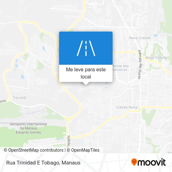 Rua Trinidad E Tobago mapa