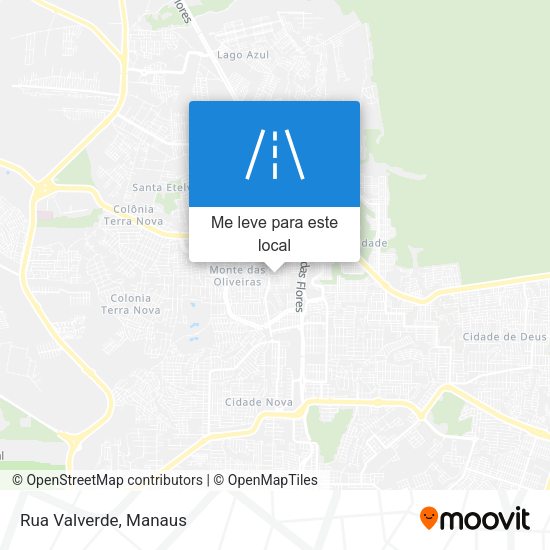 Rua Valverde mapa
