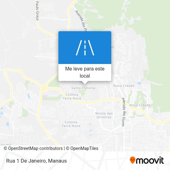 Rua 1 De Janeiro mapa