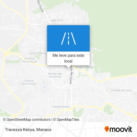Travessa Kenya mapa
