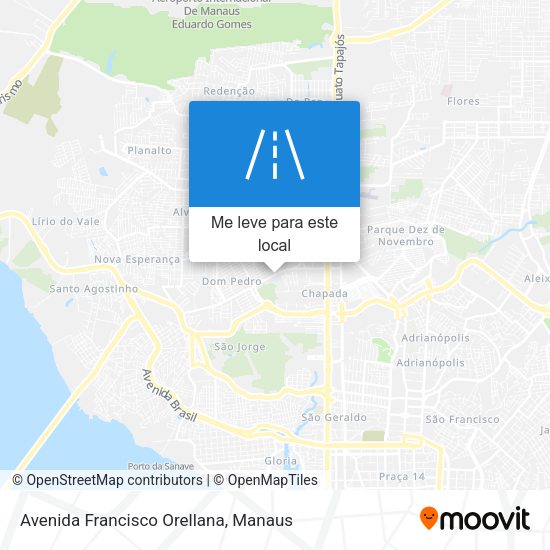 Avenida Francisco Orellana mapa