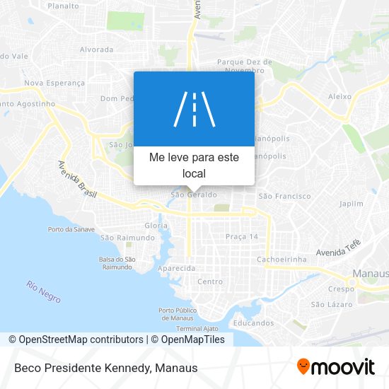 Beco Presidente Kennedy mapa