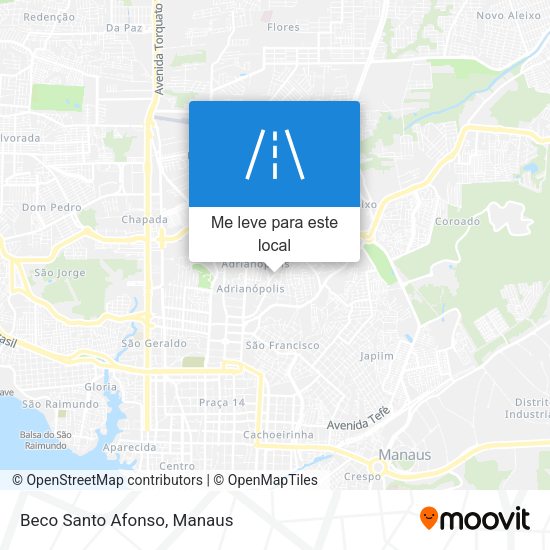 Beco Santo Afonso mapa