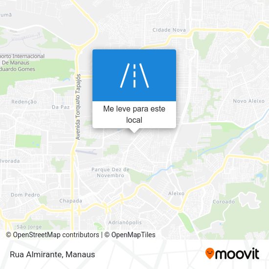 Rua Almirante mapa