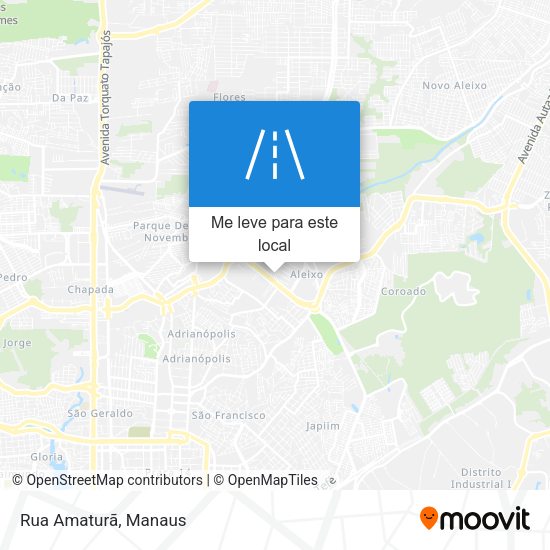 Rua Amaturã mapa