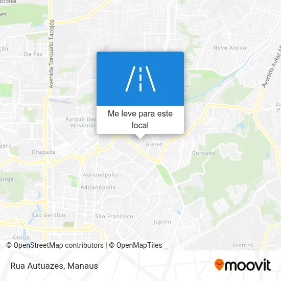 Rua Autuazes mapa