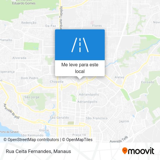 Rua Ceita Fernandes mapa