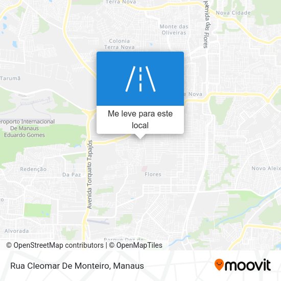 Rua Cleomar De Monteiro mapa