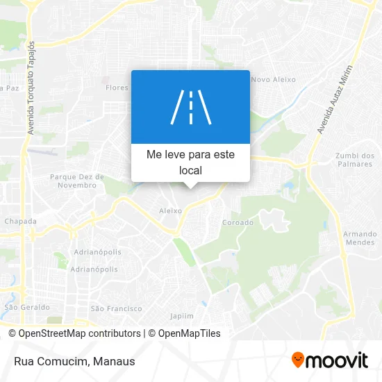 Rua Comucim mapa