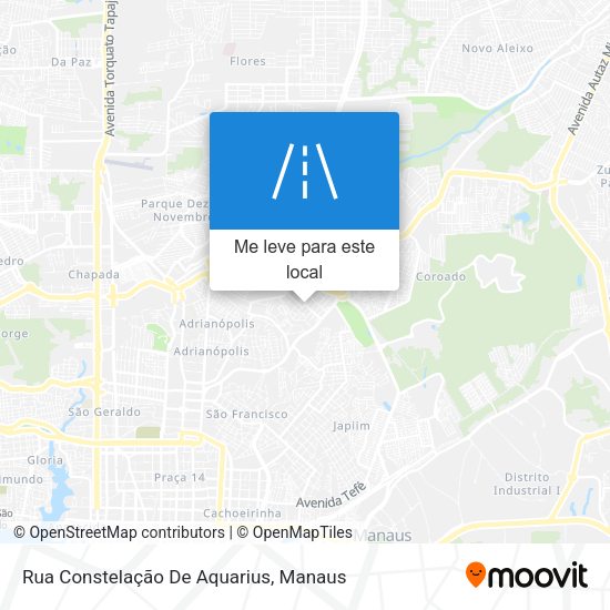 Rua Constelação De Aquarius mapa